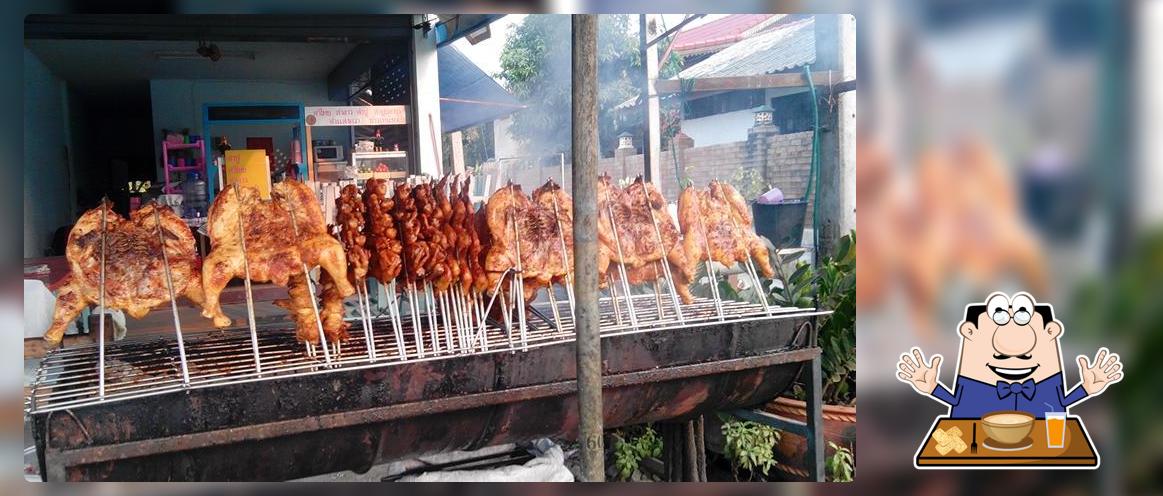 ไก่ย่างวิเชียรบุรีที่นี่แม่ริม