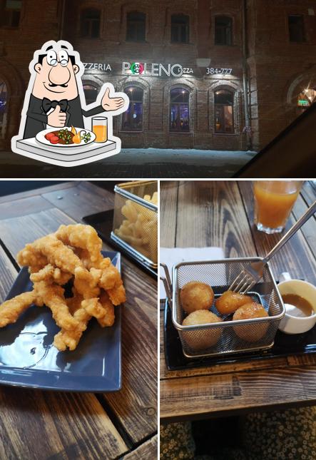 Еда и внешнее оформление в Poleno Pizza