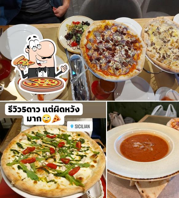 Попробуйте разные виды пиццы