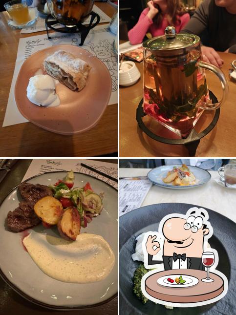 Еда в "Арт-кафе Бульвар"