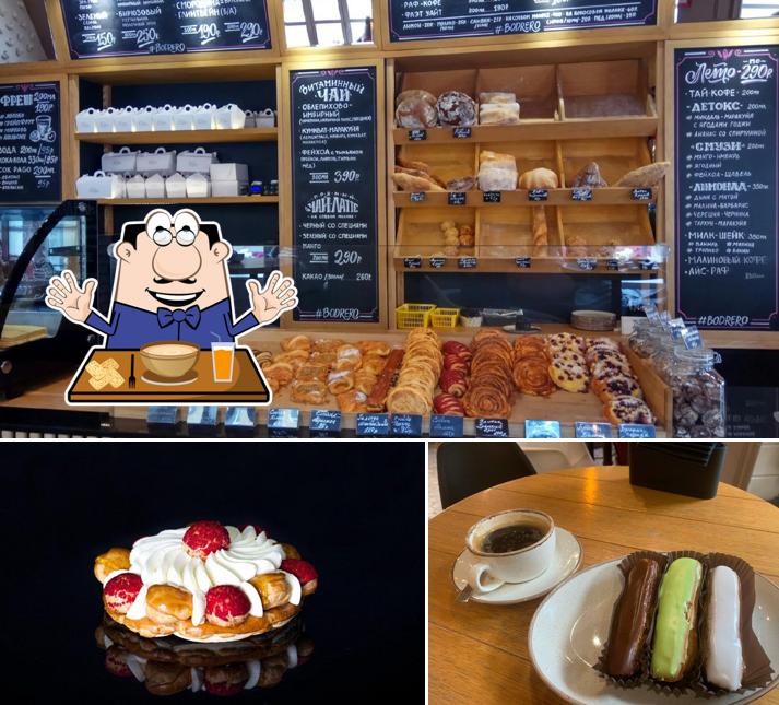 Еда в "Кондитерскае Франсуа Бодреро"