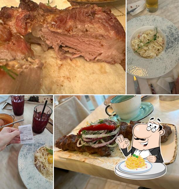 Паста карбонара в "У мангала"