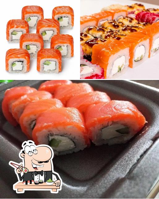 Закажите разные виды суши