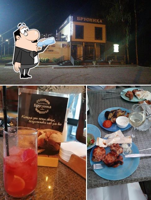 Напитки и внешнее оформление в Брусника