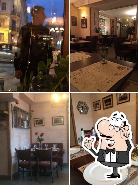 Посмотрите на внутренний интерьер "Этноса кафе"