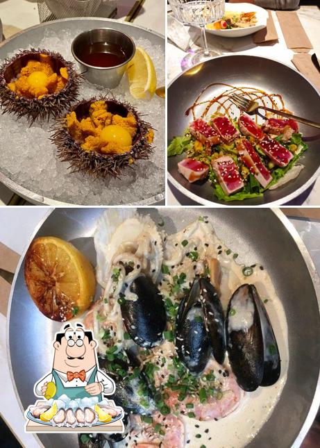 В "Честная рыба" вы можете отведать разные блюда с морепродуктами