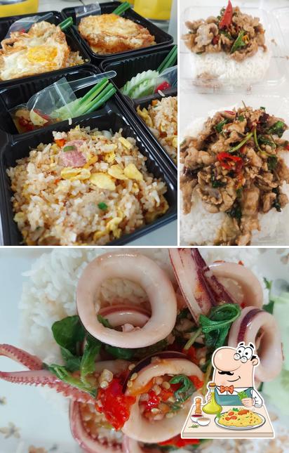 อ่างใบเพรา ข้าวผัดปู อาหารตามสั่ง