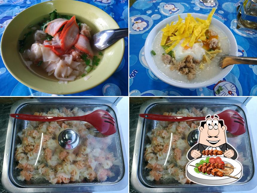 จอยโจ๊กหมู&เกี๊ยวน้ำ&ข้าวหมูแดงหมูกรอบ