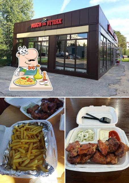 Мясо на углях