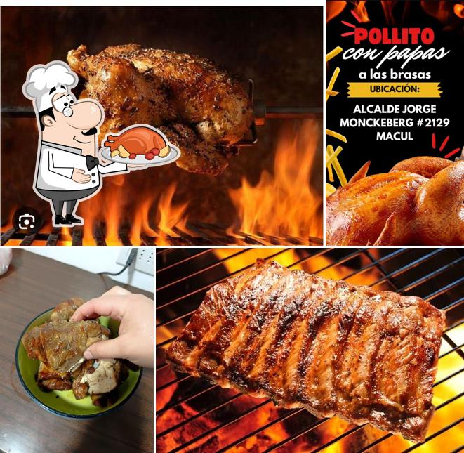 pollito con papas Macul