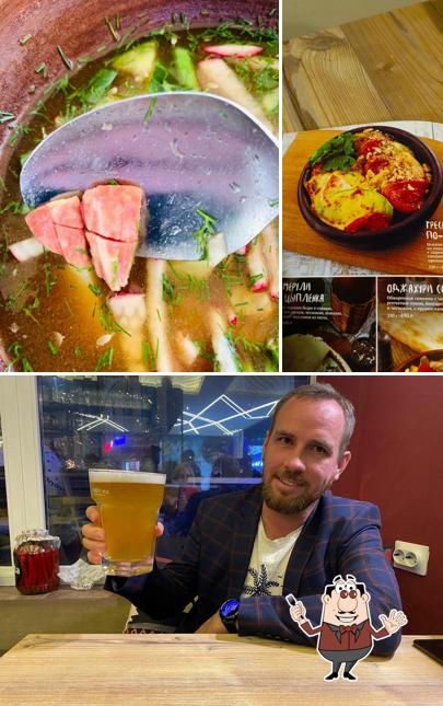 Это снимок, где изображены еда и напитки в Аджика