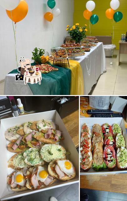 Еда и внутреннее оформление - все это можно увидеть на этом фото из Брускетта