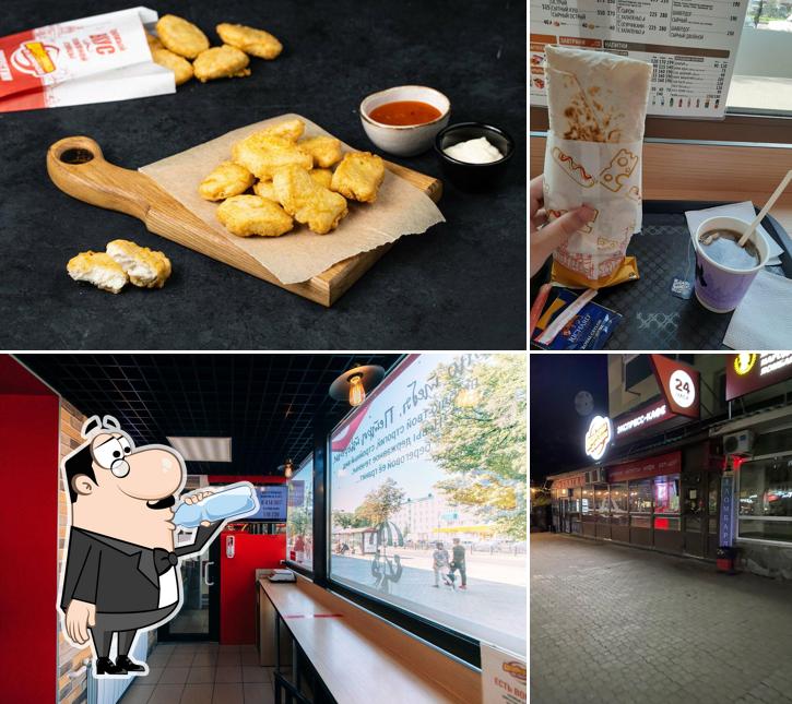 Фотография, на которой видны напитки и внешнее оформление в Шаверма по-питерски