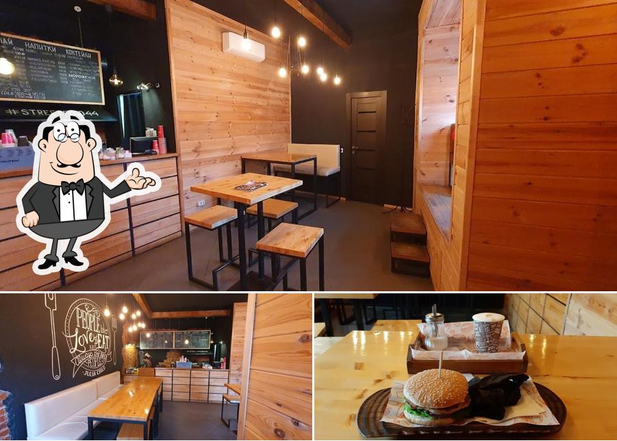 Помимо прочего, в Street Food есть внутреннее оформление и еда