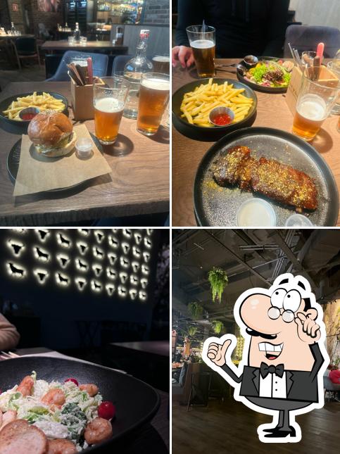 Посмотрите на внутренний интерьер "The бык"