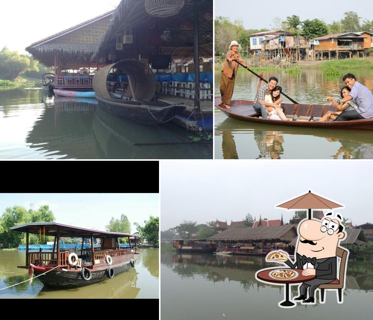 ร้านอาหารรับลมชมแม่น้ำ@บ้านสวนแผ่นดินแม่