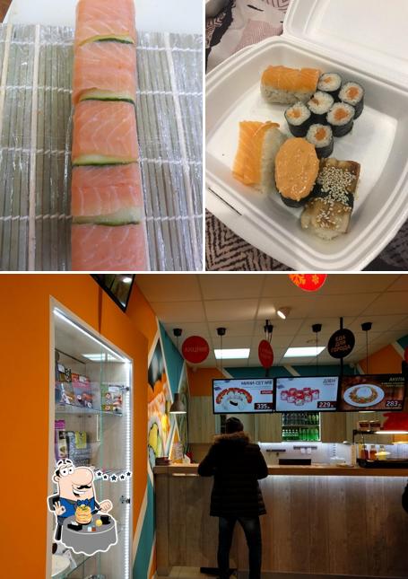 В Суши Wok есть еда, внутреннее оформление и многое другое