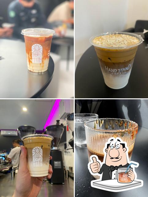 Hand stand Coffee