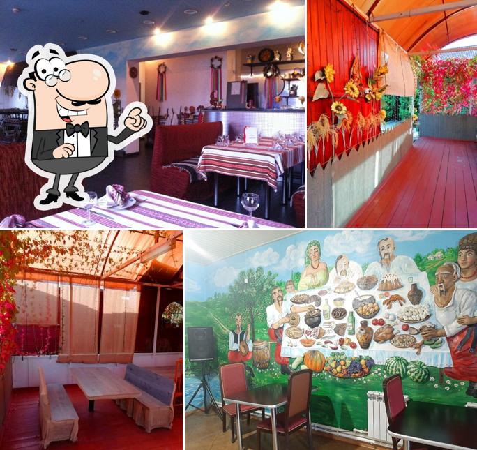 Посмотрите на внутренний интерьер "Кафе «Хата»"