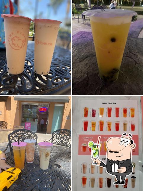 Pink Pig Boba Pizza
