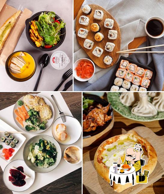 Креветки и бургеры