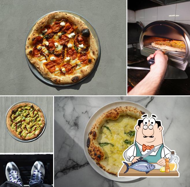 Лосось гриль в "Стэйси пицца"