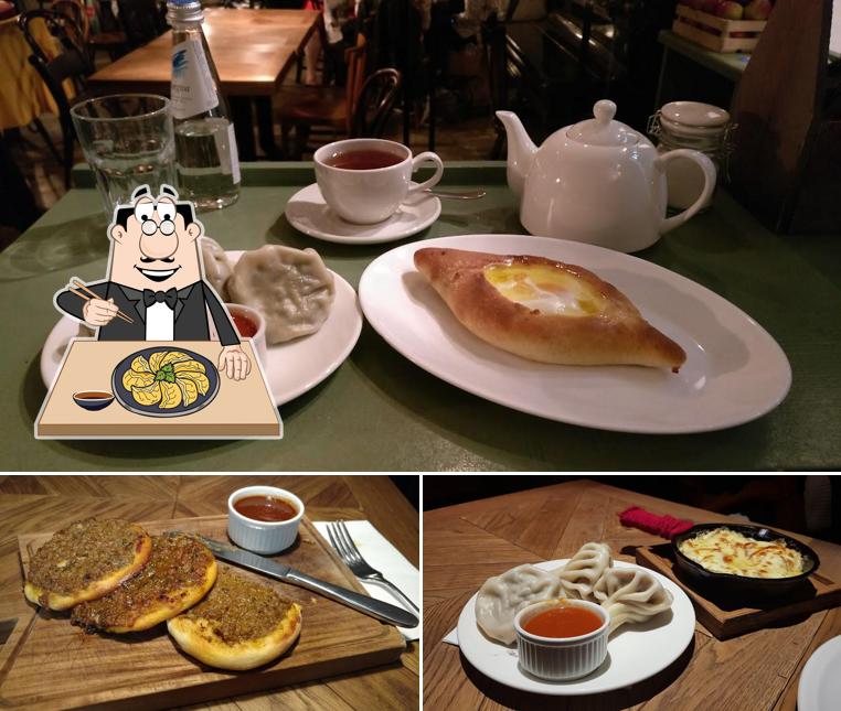 Гёдза в "Хачапури Тверская"