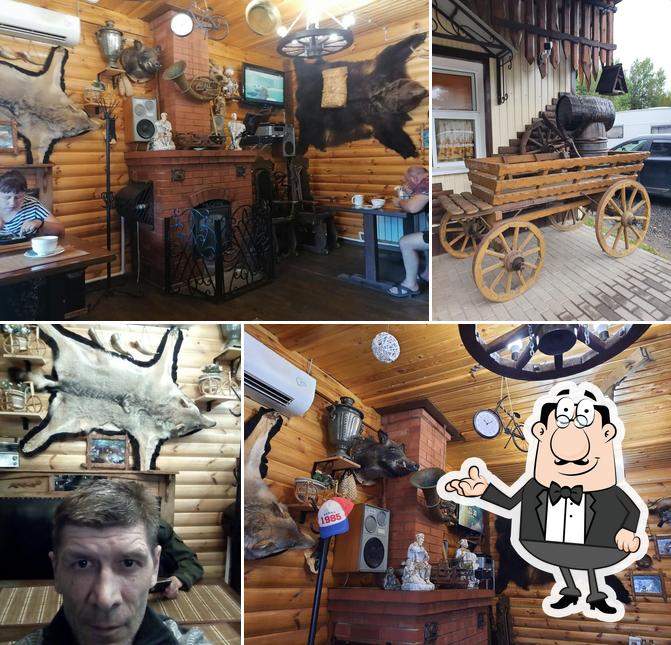 У камина