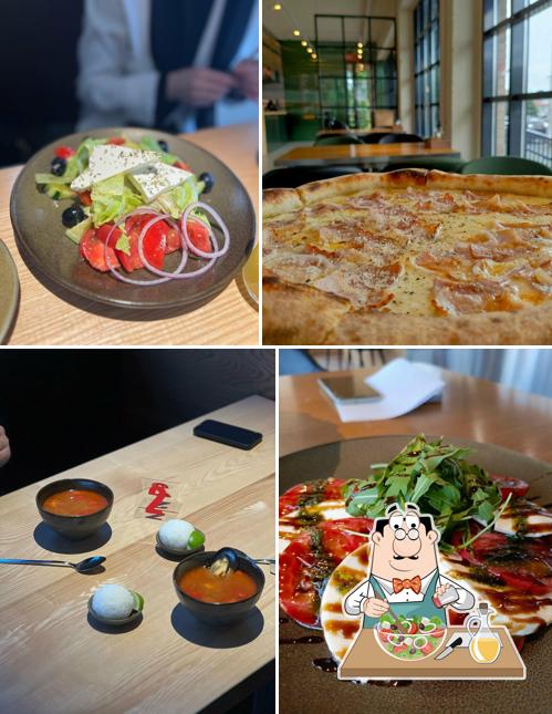 Греческий салат в "Зерно"