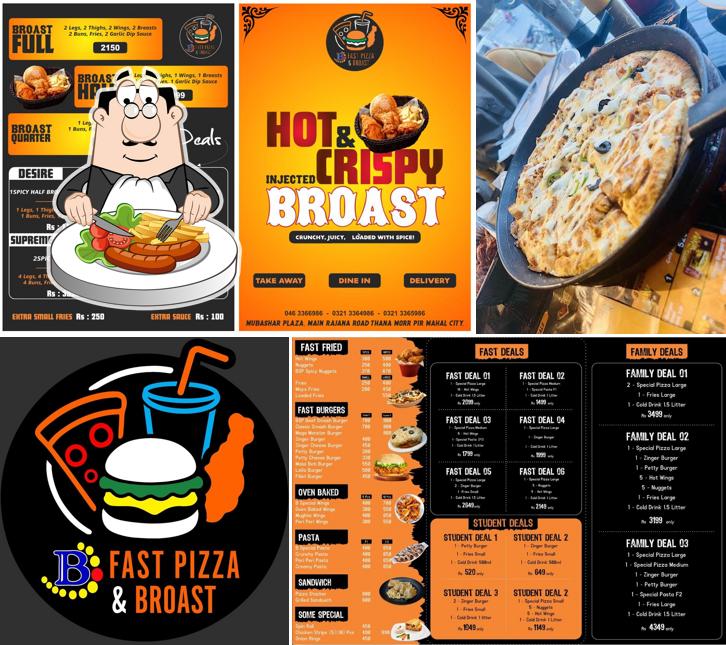 B fast pizza & Broast