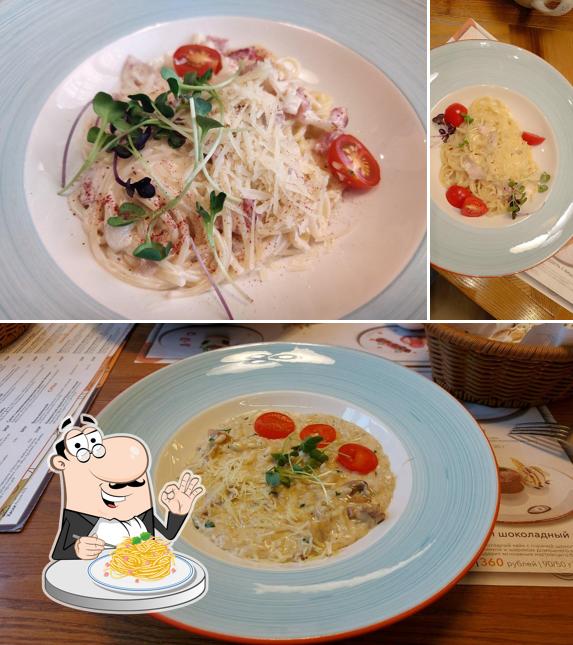 Паста карбонара в "Облепихе"