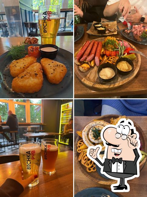 Посмотрите на внутренний интерьер "Bochka Pub"