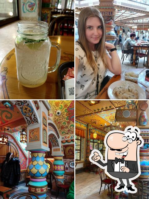 Посмотрите на внутренний интерьер "Русского двора"