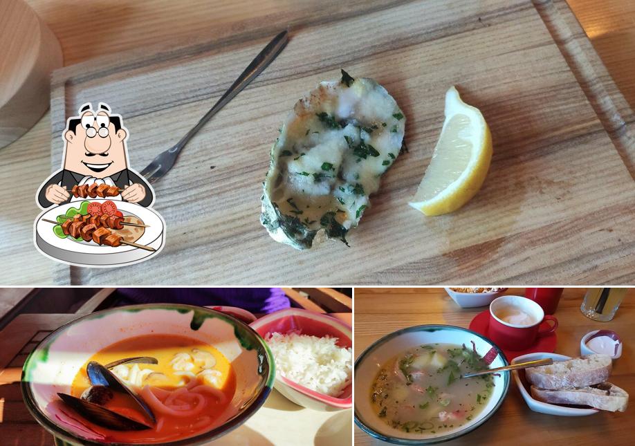 Еда в "раковарне Клешни и Хвосты"