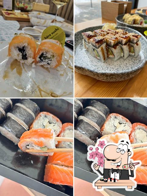 В "Hēre sushi" вы можете заказать суши