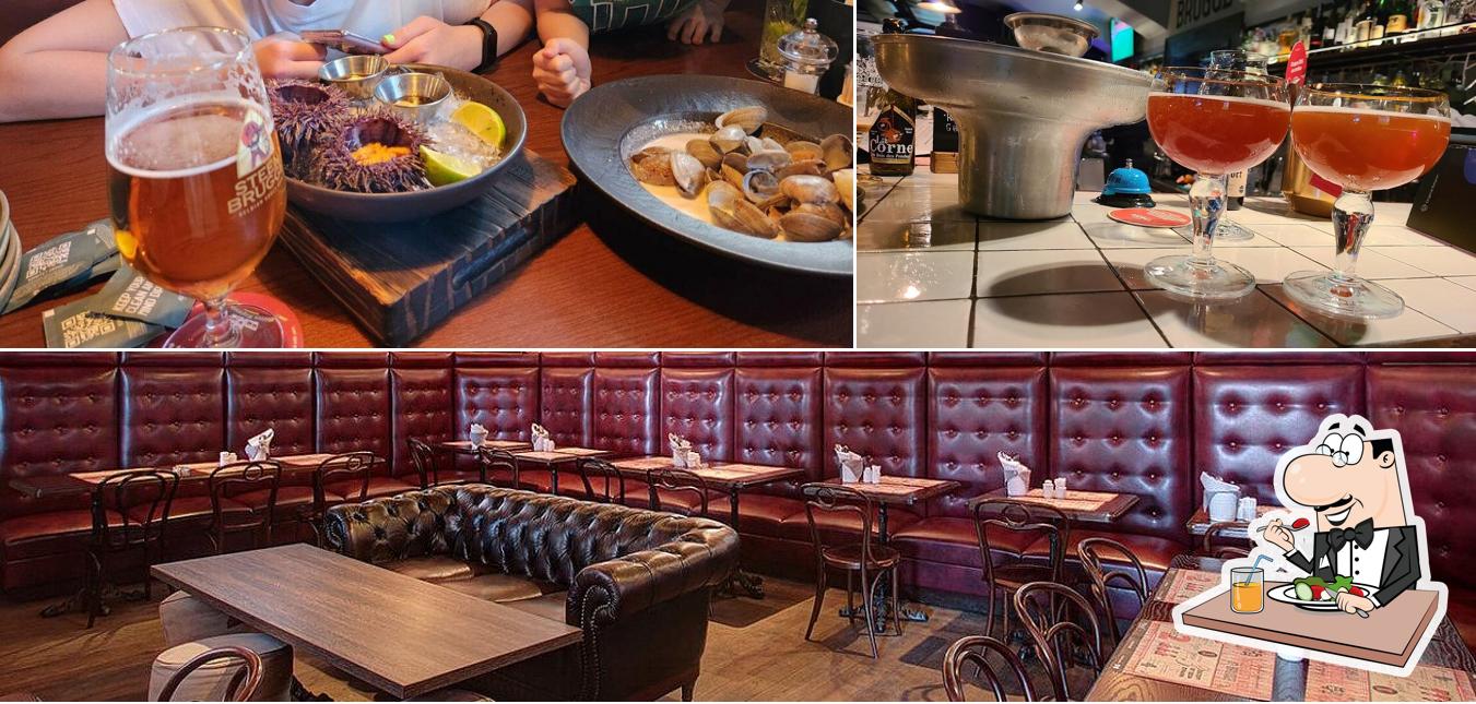 Еда в "Бельгийском Гастрономическом Пабе Брюгге"