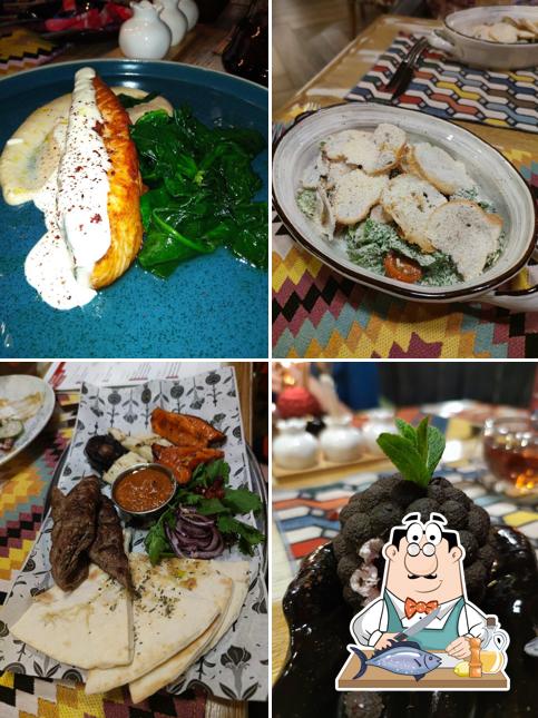 Лосось гриль в "Шарях-Вари"