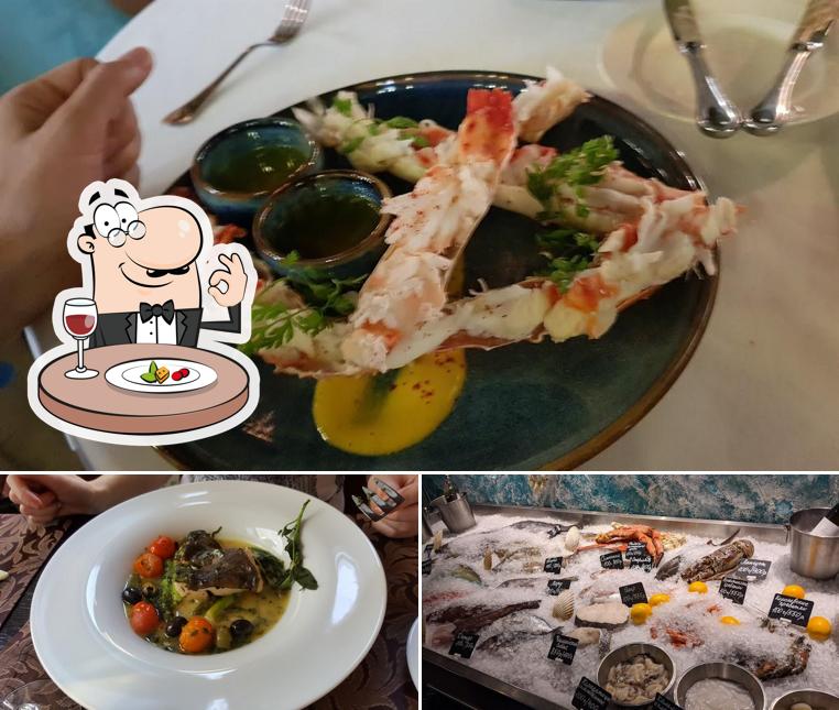 Блюда в "Рыбном базаре"