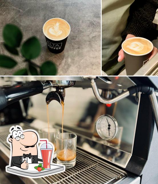 "Alta Coffee" предоставляет гостям большой выбор напитков