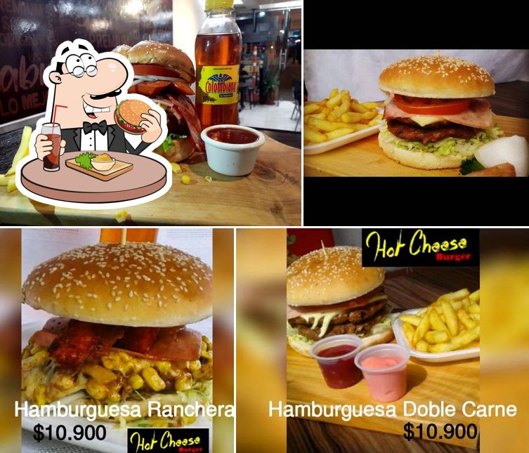 Hot cheese burger