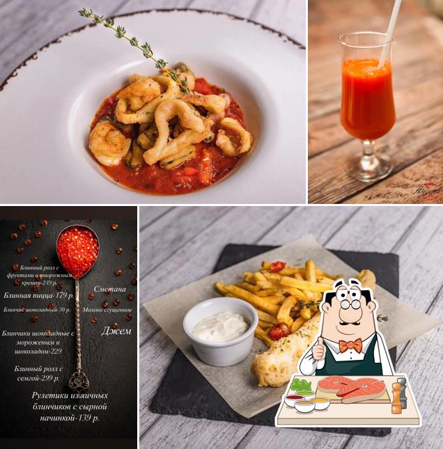 Рыба и картофель фри в "Алегрии"