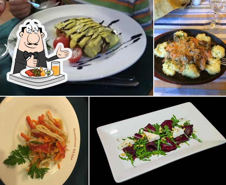 Блюда в "Славянском Базаре"