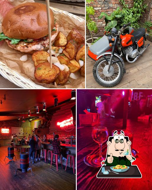 В Branch Garage есть еда, барная стойка и многое другое