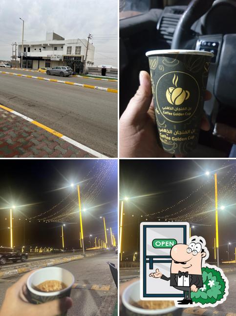 Golden cup coffee