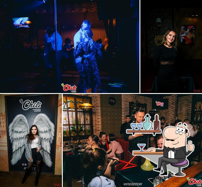 Посмотрите на внутренний интерьер "Караоке-клуб Чили"