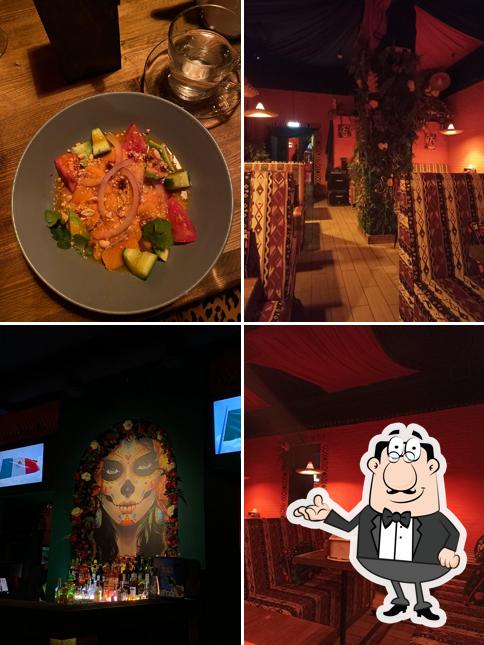 Посмотрите на внутренний интерьер "El Pastor"