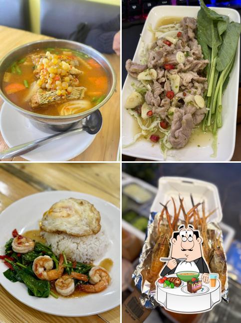 โอ้จ๊อดมันแซ่บมาก สุขสวัสดิ์39 - กุ้งเป็นกุ้งเผา ส้มตำ ยำ อาหารไทยอิสานซีฟู๊ด