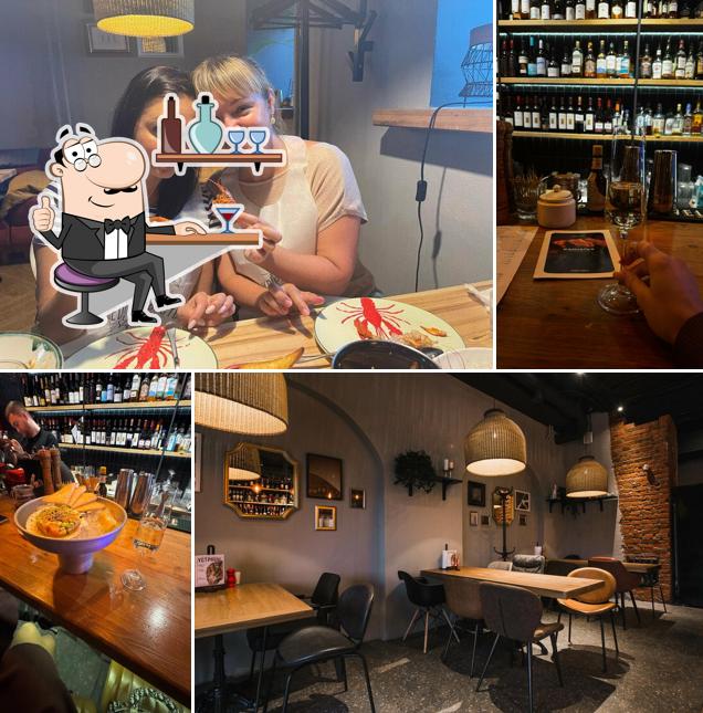 Посмотрите на внутренний интерьер "Клешни и Хвосты"