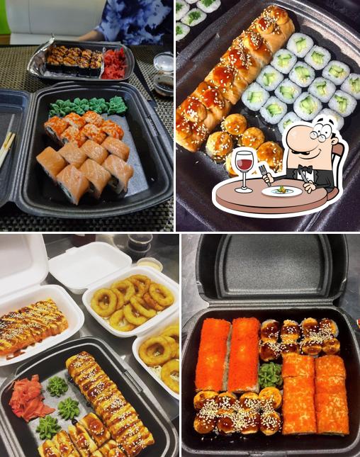 Еда в "Тото суши и пицца"