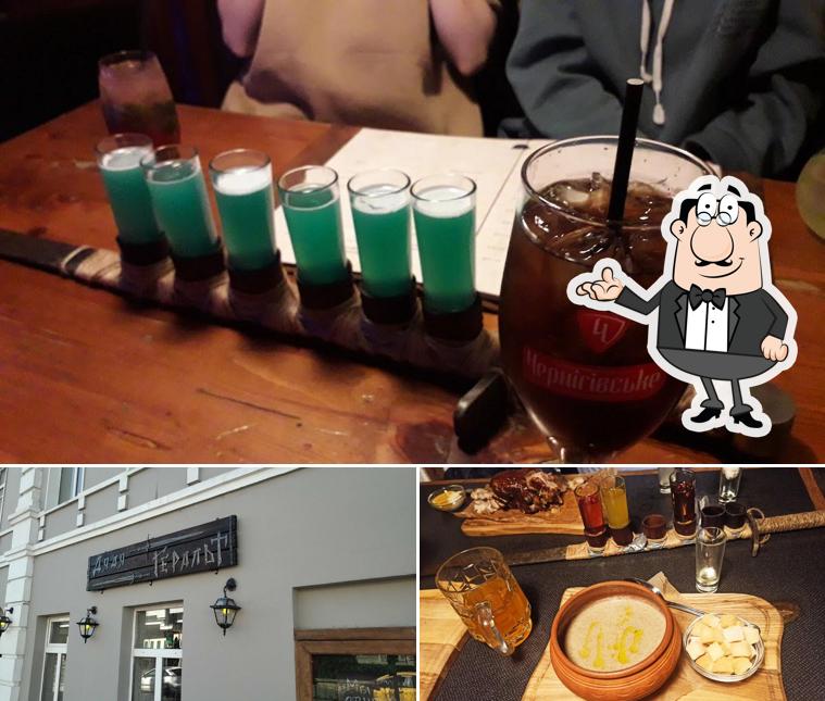 Изображение, на котором видны внутреннее оформление и пиво в Таверна Дядя Геральт